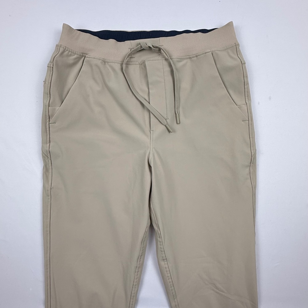 Birddogs Mens Joggers Tan Khaki‎ Athletic Commuter Pants Size Large L 28 Inseam